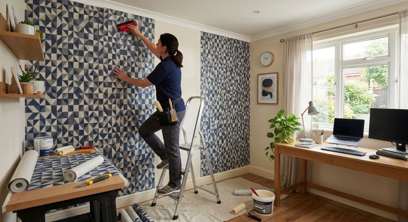 Bedroom Wallpaper Installation in Olathe, KS